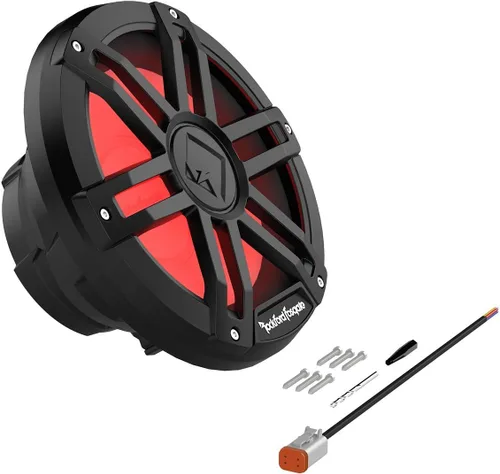 Miniatura 5 de Rockford Fosgate M1D2-10B Color Optix 10" DVC 2-Ohm Multicolor LED iluminado subwoofer marino - Negro