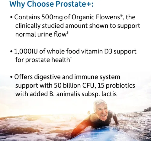 Miniatura 4 de Garden of Life Probióticos Dr. Formulados Prostate+ - Acidophilus y probióticos apoyan la próstata saludable y el equilibrio digestivo - Estables