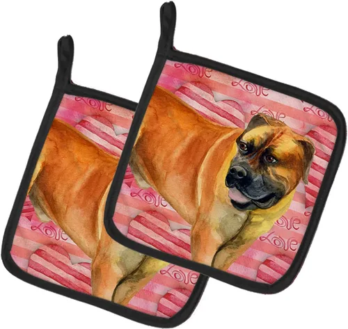 Miniatura 34 de Caroline's Treasures BB9655PTHD - Juego de soportes para ollas de cocina resistentes al calor, almohadillas calientes para horno, 7 1/2 x 7 1/2