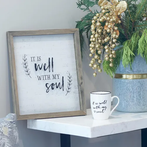 Miniatura 6 de Regalos de Arte Cristiano Apto para microondas y lavavajillas Taza de café y té de cerámica inspiradora para mujeres y hombres: Está bien con mi