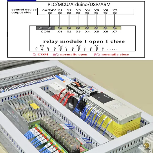 Miniatura 4 de Módulo de interfaz de relé de montaje en carril de 16 canales AC/DC 24V Relé de potencia enchufable PNP NPN SPDT 16A, G2R-1-E