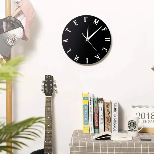 Miniatura 5 de The Geeky Days I'm F #*kin Reloj de pared tardío Reloj maduro Sweary Moods Expresión Nueva concepción del tiempo, el reloj de pared perfecto