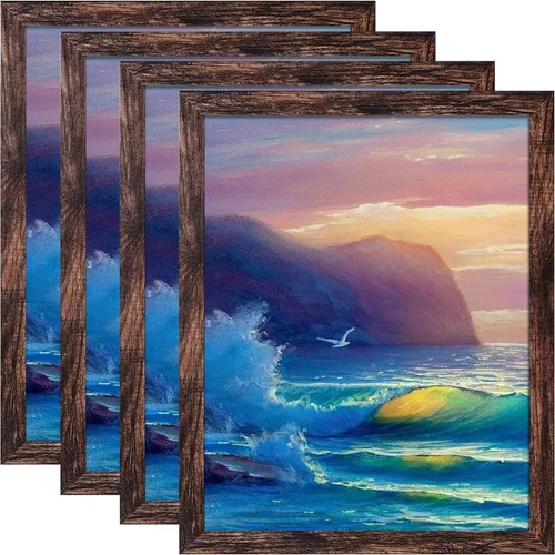 Miniatura 12 de SESEAT Portarretratos negros de 8 x 10 pulgadas para pared o mesa, para exhibir fotos de 8 x 10 pulgadas con paspartú o de 9 x 11 pulgadas sin