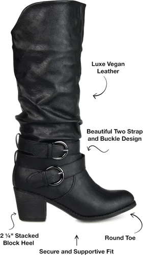 Miniatura 2 de Journee Collection botas con tacón alto y hebillas para mujer