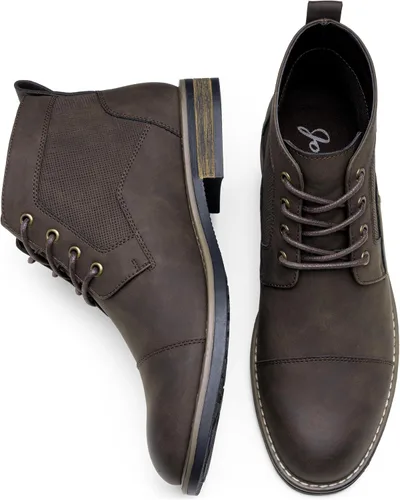 Miniatura 6 de Jousen Mens Boots Retro Casual Boots for Men Cap Toe Boots for Men