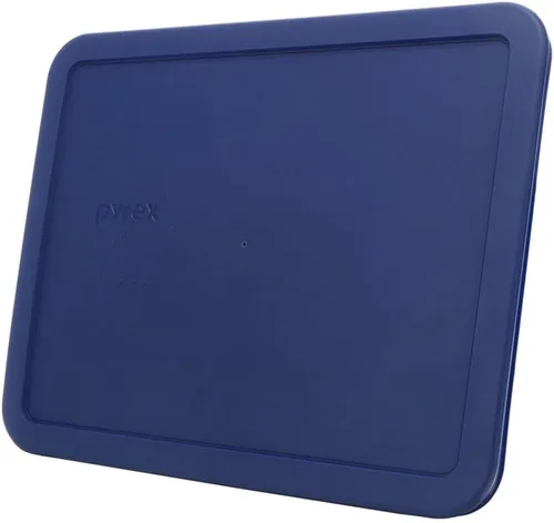 Miniatura 3 de Pyrex Paquete - 2 artículos: 7212-PC - Tapas de plástico azul oscuro para almacenamiento de alimentos de 11 tazas - Pyrex original genuino