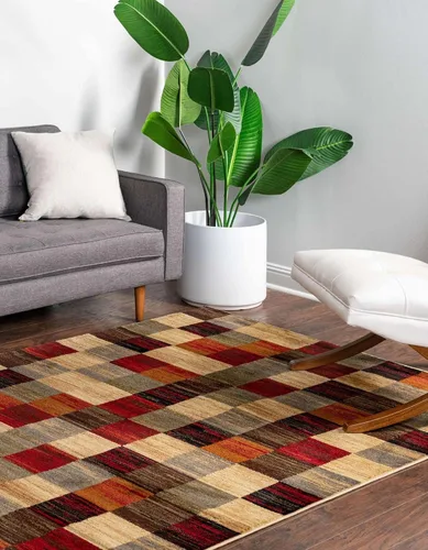 Miniatura 4 de Unique Loom Barista Collection - Alfombra Gava (2' 2" x 3' 1" Rectangular, Multi/ Marrón)