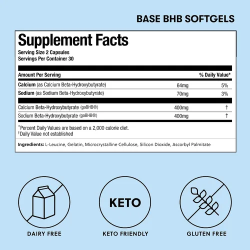 Miniatura 3 de Perfect Keto - Cápsulas de cetonas exógenas Beta-Hidroxibutirato (goBHB)