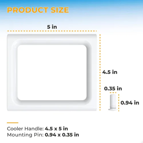 Miniatura 2 de Pokin Piezas de repuesto de mango enfriador para Coleman de 2 vías, mango Xtreme Cooler para accesorios de refrigeración de camping, doble capa