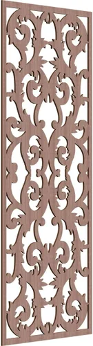 Miniatura 65 de Meadville Paneles decorativos de pared de madera con calado, 9 3/8 pulgadas de ancho x 24 3/8 pulgadas de alto x 1/4 de alto, aliso