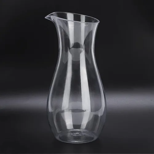 Miniatura 7 de Jarra de vidrio acrílico, jarra de limonada transparente, recipientes de plástico para jugo, botella alta de vidrio de leche para té helado, jugo