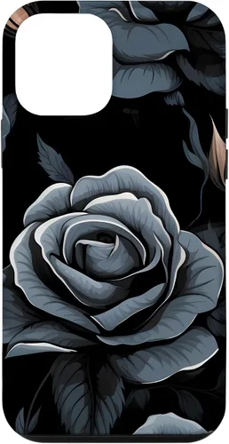 Miniatura 16 de Black Rose Floral Flower Case for iPhone 16