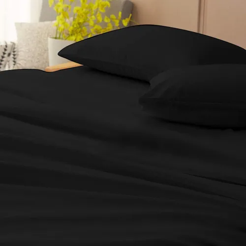 Miniatura 12 de Epic Cotton Juego de sábanas de 6 piezas, 100% algodón egipcio, de lujo, súper suave, bolsillos profundos de 12 pulgadas, tamaño King, 1000 hilos