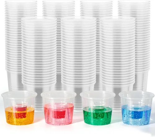 Miniatura 9 de JOLLY CHEF 100 vasos de bombardero desechables de plástico de color, altamente duraderos y reutilizables, perfectos para tomas de boda, día de San