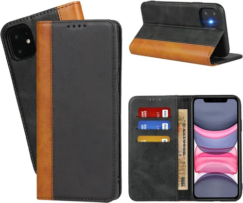 Miniatura 8 de Havaya Funda compatible con iPhone 11, cartera MagSafe con tarjetero - Funda magnética desmontable 2 en 1 - Ranuras para tarjetas de crédito