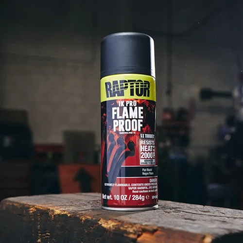 Miniatura 5 de RAPTOR Pintura para carrocería de automóviles a prueba de llamas, grado profesional, spray protector extra resistente para altas temperaturas, negro
