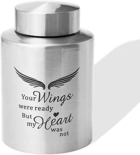 Miniatura 18 de Urna de cremación mediana verde para cenizas humanas adulto macho hembra Angel Ceramic Urn for Ashes Men Women Dad Mom,Memorial Urn with Velvet