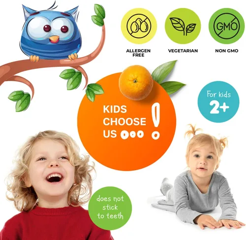Miniatura 3 de Gomitas multivitamínicas para niños, 14 vitaminas esenciales, suplemento diario para mayores de 2 años, vitamina A, C, D, E, vegetariana B6 y B12