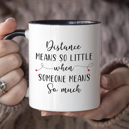 Miniatura 3 de YouNique Designs Regalos para relaciones a larga distancia: taza de café portátil de 11 onzas, regalos de larga distancia para parejas para novio