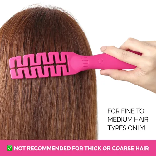 Miniatura 5 de Cepillo de pelo plegable compacto con espejo, peine desenredante para adultos y niños, portátil para viajes y almacenamiento, cabello húmedo y seco