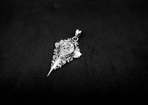 Miniatura 2 de 925 Sterling Silver Saint St Michael Pendant Protect Catholic Amulet Jewelry
