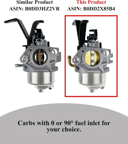 Miniatura 4 de Carburador YAMAKATO Huayi 592929 592331 para motores Briggs 25T232 25T235 25T236 25T237 Generador Troy Bilt 6250 8500 vatios 030594A 030594, entrada