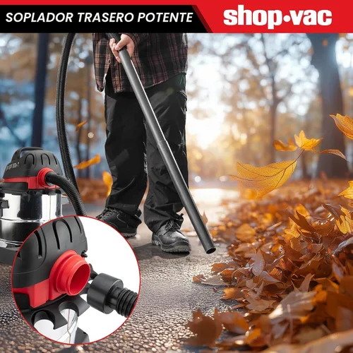 Miniatura 5 de Shop-Vac 5989300 aspiradora en húmedo y en seco de 5 galones, 4.5 HP, de acero inoxidable, negra