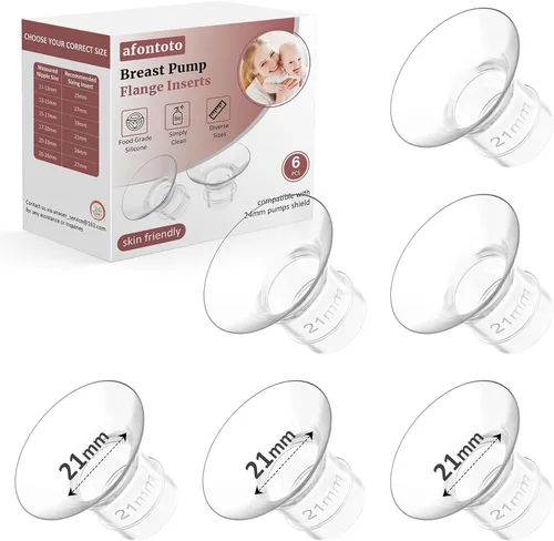 Miniatura 9 de Inserto de brida de 17 mm, Compatible con piezas de repuesto para sacaleches portátiles S9/S12/S9Pro/S12Pro, Protector/inserto de brida de bomba
