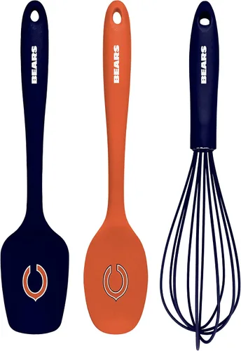The Sports Vault NFL Unisex-Adult 3-Piece Kitchen Utensil Set Chicago Bears