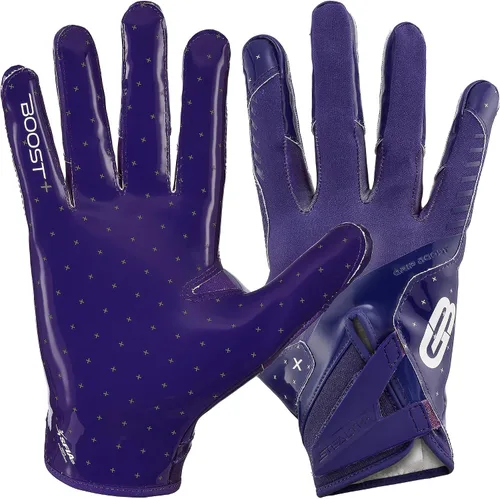 Miniatura 18 de Guantes de fútbol Grip Boost - Tecnología Stealth 6.0 Boost Plus adhesiva sólida - Guantes de fútbol para receptores amplios, tallas para hombres