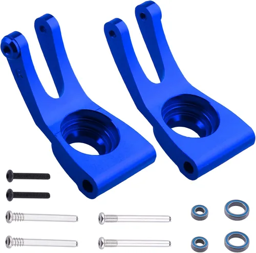 Miniatura 5 de Hobbypark Bujes traseros de aluminio para Arrma 1/10 Granite 4X4, Typhon, Big Rock, Senton, Reemplazo de AR330467, piezas opcionales (azul marino)