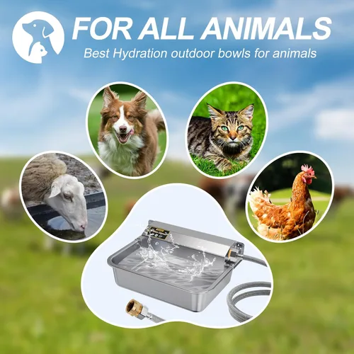 Miniatura 7 de Dispensador automático de agua de 1 galón/3.8 L para perros, dispensador automático patentado de tazón de agua para perros, dispensador de agua