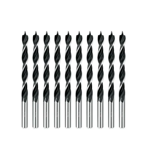 Miniatura 36 de Brocas helicoidales HSS M35 de 13/64 pulgadas, acero de alta velocidad, paquete de 10, adecuadas para aceros, hierro fundido, acero inoxidable
