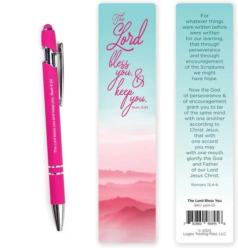 Miniatura 17 de Regalo del Hombre de Dios, Bolígrafo con Versículo Bíblico con Marcapáginas – 1 Timoteo 6:11 – Bolígrafos Bíblicos Inspiradores para Devoción