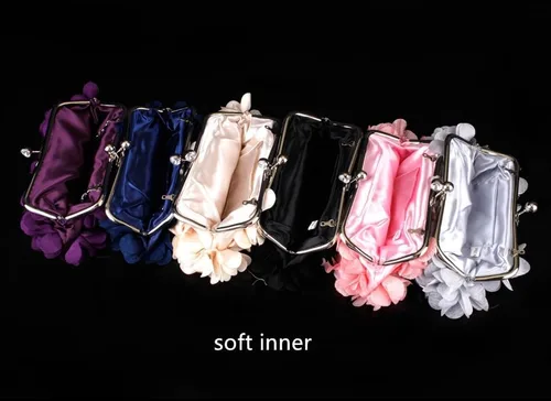 Miniatura 9 de Bolso de noche para mujer, diseño floral, para boda, baile de graduación, beso