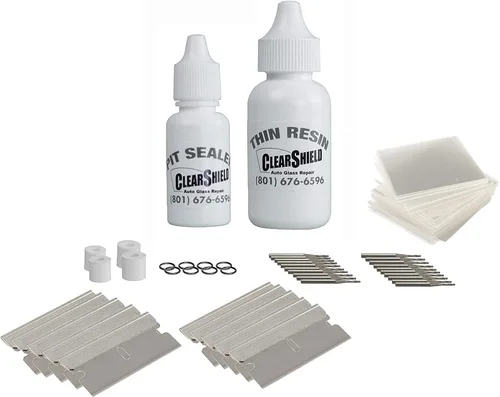 Miniatura 10 de Clearshield - Kit de reparación de parabrisas - Kit de reparación de virutas de roca para ventanas - Kit de reparación de parabrisas agrietados