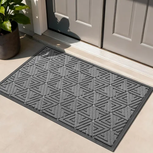 Miniatura 29 de Yimobra Alfombra para Puerta Delantera Exterior Entrada 29.5x17, Impermeable Resistente Alfombras Exteriores para Puerta Delantera, Alfombra