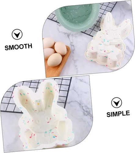 Miniatura 4 de SHOWERORO Moldes de silicona para pasteles de Pascua, diseño resistente y ligero multiusos