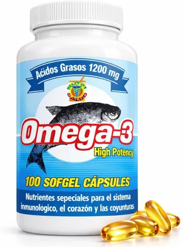 Miniatura 4 de Omega 3 Cápsulas de Alta Potencia. Set de 2 frascos con 100 cápsulas c/u. para las arterias, coyunturas, bajar el colestereol malo. Tratamiento