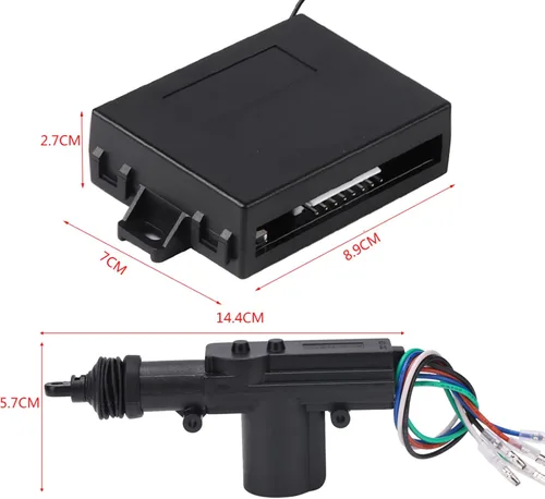 Miniatura 3 de Kit de sistema de bloqueo central universal de 12 V para automóvil, actuadores de bloqueo eléctrico de 4 puertas con control remoto