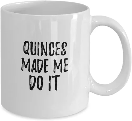 Miniatura 2 de EzGift Quinces Made Me Do It Taza divertida Foodie Present Idea Taza de té de café 11 oz