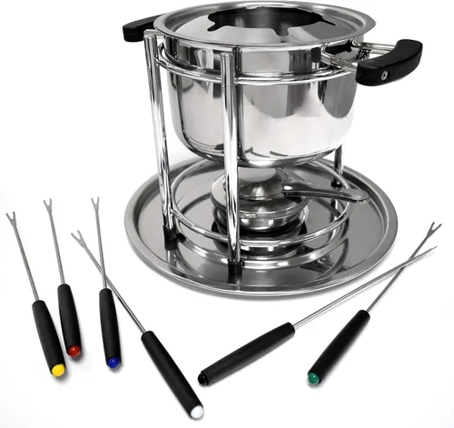Miniatura 2 de Norpro Juego de fondue de acero inoxidable de 10 piezas