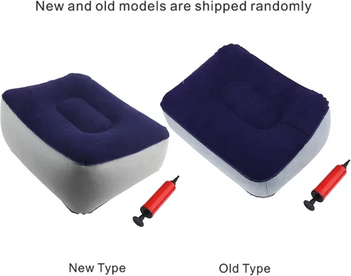 Miniatura 3 de Alvinlite Almohadas inflables de viaje para reposapiés, de PVC sin frijoles, almohadilla inflable perfecta para viajes, accesorios de viaje