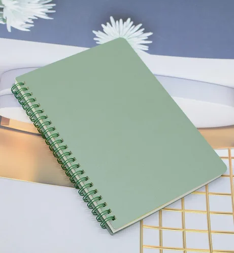 Miniatura 7 de Yansanido - 4 cuadernos en espiral de 4 colores, tamaño A5, con tapa dura gruesa de plástico, 7 mm de rayas universitarias, papel de 80 hojas