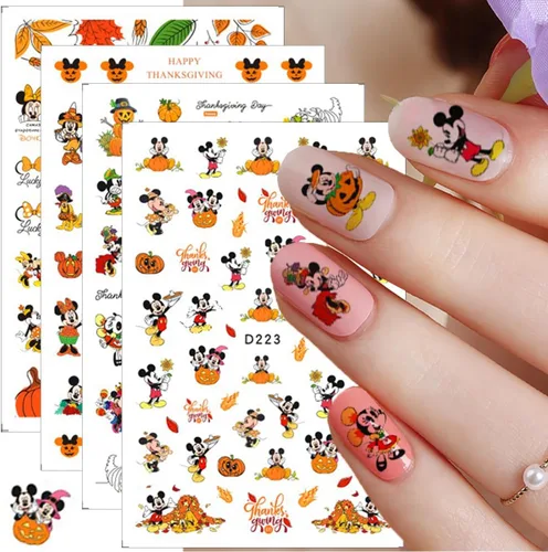 Miniatura 12 de 8 hojas de calcomanías de uñas de Halloween autoadhesivas 3D para Halloween, góticas, decoración de uñas, suministros de arte de uñas divertidas