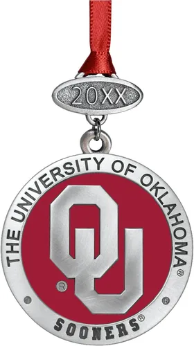 Miniatura 45 de Adorno de Alabama sin fecha Adorno de árbol de Navidad esculpido a mano Incrustación de metal de peltre Alma Mater intrincadamente elaborada