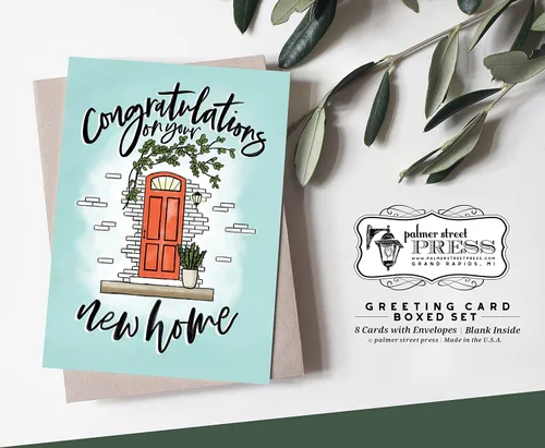 Miniatura 3 de Palmer Street Press Tarjeta para el hogar – Tarjetas de inauguración de la casa – Felicitaciones por tu nuevo hogar – Nueva tarjeta de felicitación