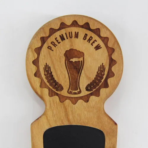 Miniatura 4 de Mangos de madera para barril, hechos de cereza, 8.3 pulgadas de largo, mango de grifo de cerveza de vino con parte superior redonda, regalo