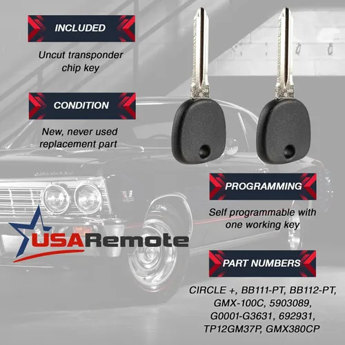 Miniatura 6 de Llavero de entrada sin llave con llave de encendido compatible con Chevy Suburban Tahoe Traverse/GMC Acadia Yukon/Cadillac Escalade SRX/Buick