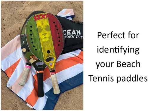 Miniatura 5 de Bandas de agarre de silicona personalizadas: pickleball, tenis, pádel, tenis de playa, paletas, raquetas, bates de béisbol, palos de hockey Rojo